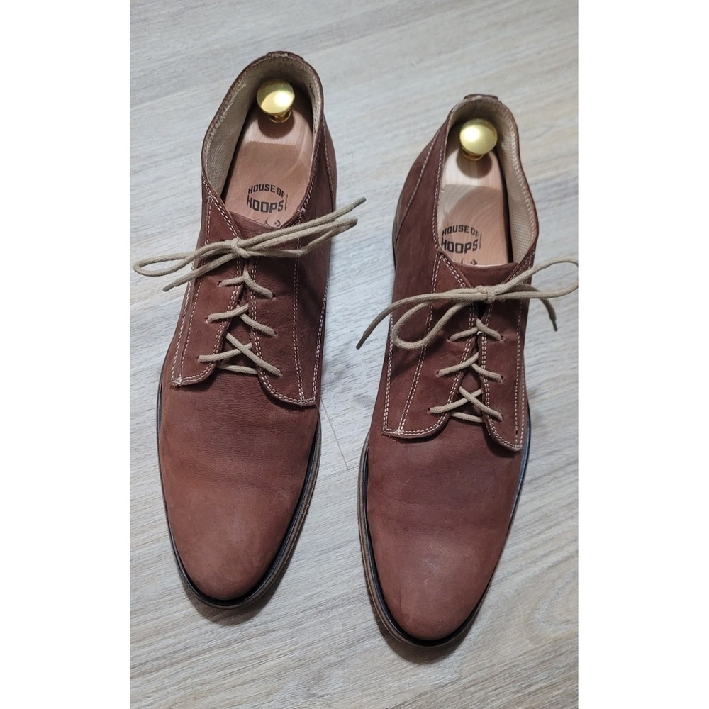 Donald J Pliner Men's Conan Brown Nubuck‎ Leather Chukka Boots Size 10.5 M